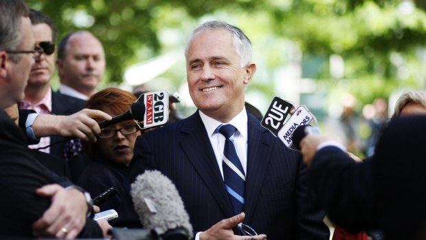 Malcolm Turnbull fronts the media after his defeat in 2009.