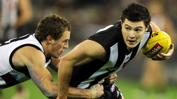 The green, green grass: Marty Clarke is ready to trade his home in Ireland for Collingwood.