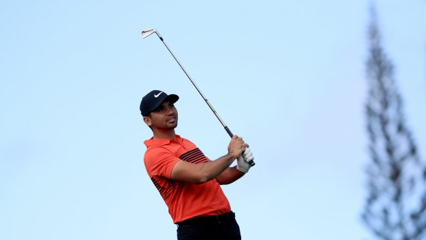 Not his day: Jason Day was unable to trouble the leaders.