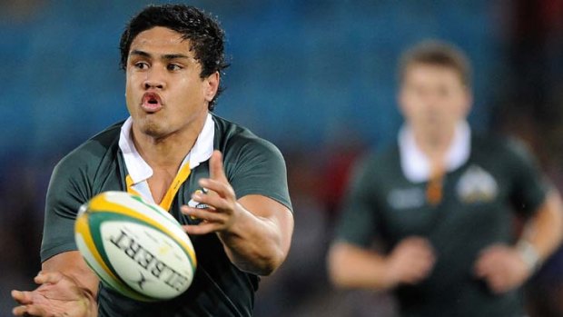 New kid on the block .. Ben Tapuai is one of three uncapped players in the Australian squad.
