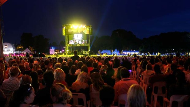The Domain, Sydney, hosts Tropfest in February 2012. The event has now moved to Centennial Park in December.