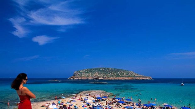 Cala Comte beach, Ibiza.