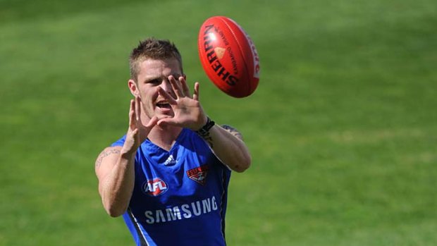 Kyle Reimers training at Windy Hill last week.