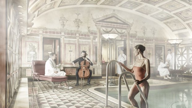 The ship's luxurious spa takes inspiration from the lifestyle of the ancient Roman elite.