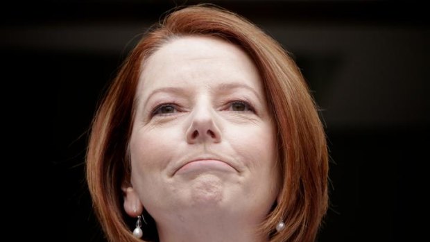 Called a dog ... Prime Minister Julia Gillard.