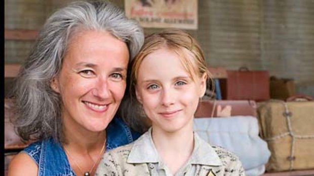 Tatiana de Rosnay with Melusine Mayance, who appears in the film Sarah's Key.