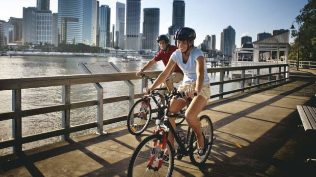 Brisbane's network of bike paths helps residents stay healthy.