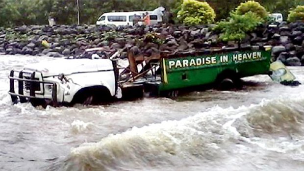 "Water had filled up the entire bus and nobody could get out."