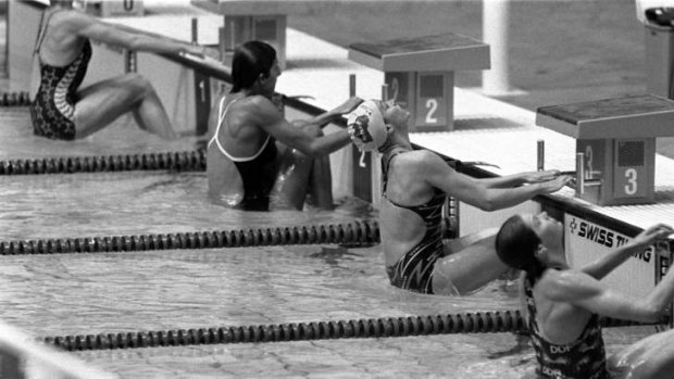 The pool only the beginning for Olympian Lisa Forrest, pictured here in lane 3 as in the women's 200m backstroke at the 1980 Moscow Olympics.