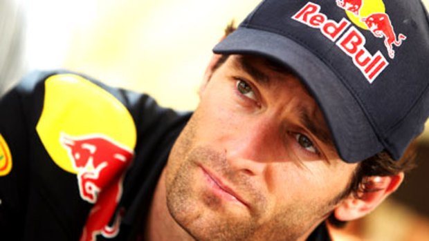 Formula One driver Mark Webber.