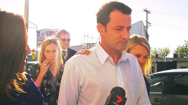 Cory Ryther leaves Beenleigh Magistrates Court.