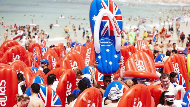 The Havaianas 2012 Australia Day Thong Challenge is on again at Cottesloe Beach.
