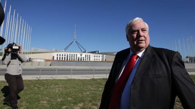 Clive Palmer may benefit from Greens' preferences in his bid for a seat in Canberra.