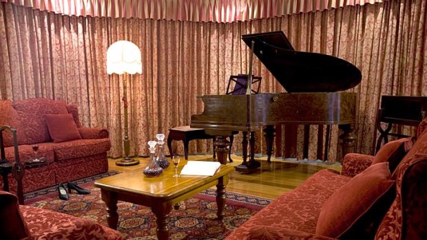 The guesthouse's formal sitting room.