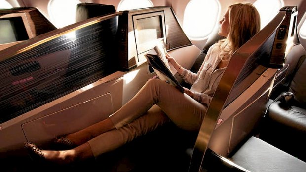 Virgin Atlantic's business class seat is typical of a move away from forward-facing rows.
