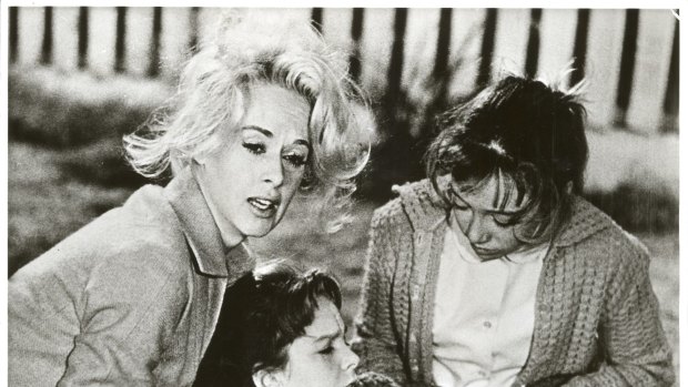 Tippi Hedren in a still from the Alfred Hitchcock film The Birds.