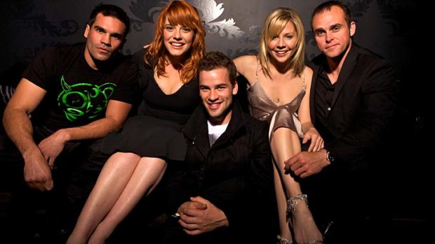 Andrew Lees (centre) with the cast of <i>Rescue: Special Ops</i>: Daniel Amalm, Katherine Hicks, Gigi Edgeley and Les Hill.