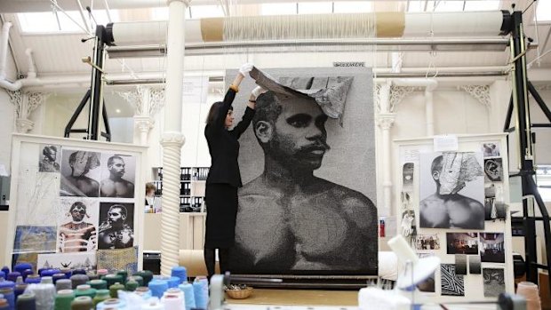 Melbourne-based indigenous artist Brook Andrew turns to tapestry for ...