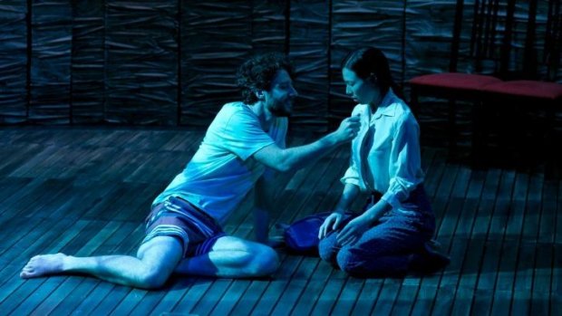 Tim Walter and Ursula Mills in Sydney Theatre Company and State Theatre Company of South Australia's Kryptonite.