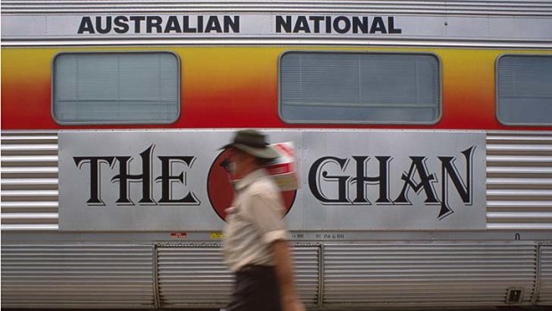 On a roll ... the Ghan crosses central Australia in one of the world's great rail journeys.
