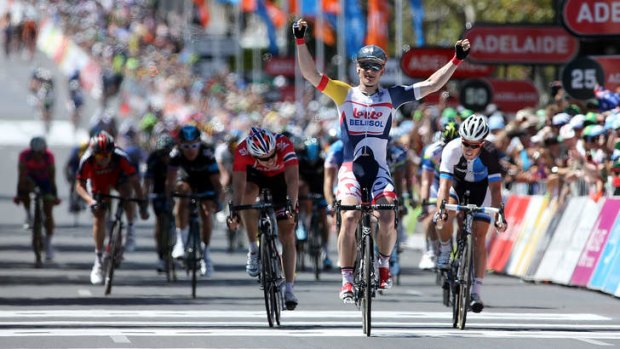 Andre Greipel takes out stage six in January.