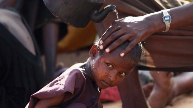 At risk &#8230; Somalis in camps as famine rages.