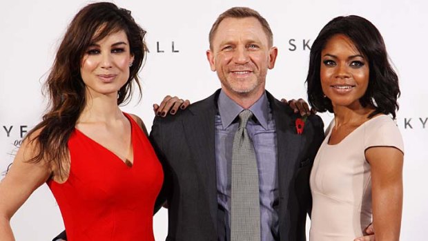 New Bond film ... Daniel Craig will be joined on screen by  Berenice Marlohe, left, and Naomie Harris.
