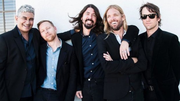 The Foo Fighters will tour in February and March 2015. From left, Pat Smear, Nate Mendel, Dave Grohl, Taylor Hawkins and Chris Shiflett.
