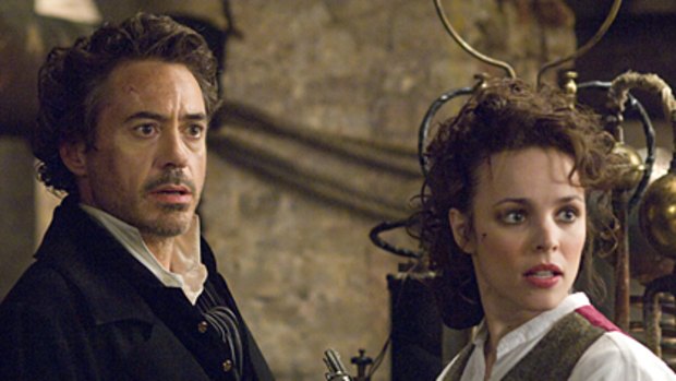 Super-sleuth ... Robert Downey Jr stars with Rachel McAdams in Sherlock Holmes.