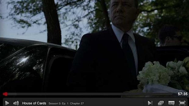 Leaked: New episodes of award-winning political drama <i>House of Cards</i>.