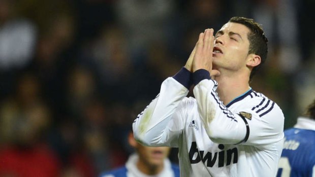 'Nooo boss! Nooo!': Real Madrid's Cristiano Ronaldo.