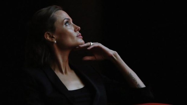 Angelina Jolie at the summit to end sexual violence in conflict in June.