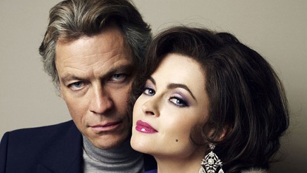 Dominic West and Helena Bonham Carter in <i>Burton and Taylor</i>.