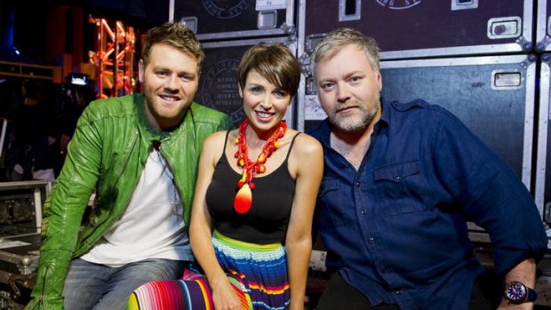 <i>Australia's Got Talent</i> judges (from left) Brian McFadden, Dannii Minogue and Kyle Sandilands.