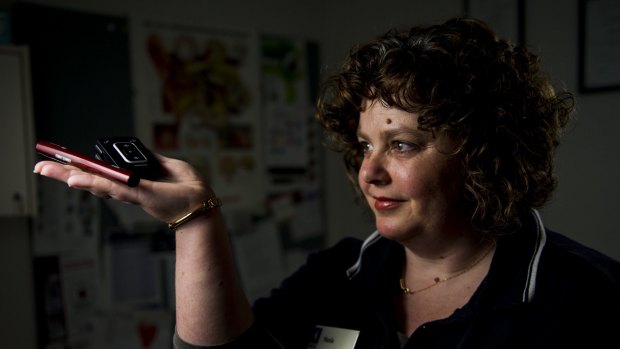 Clinical assistant at Australian Hearing Nicola Field has a number of devices to help her hear.