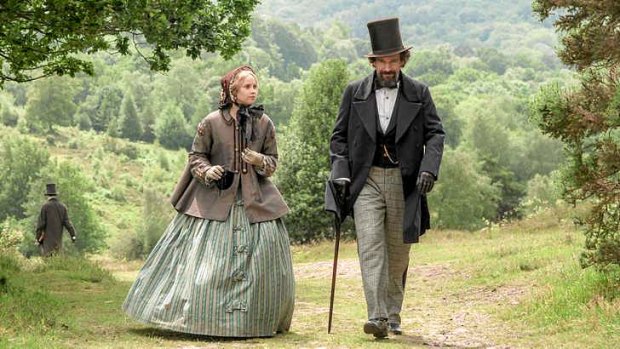 <i>The Invisible Woman</i> stars Ralph Fiennes as Charles Dickens and Felicity Jones as Nelly Ternan.