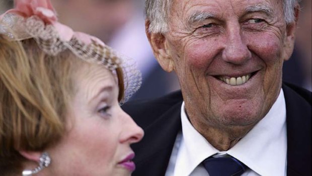 Falling out: Gai Waterhouse and John Singleton face an inquiry at Racing NSW headquarters on Monday.