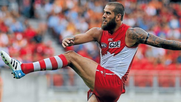 Mission accomplished:  Lance Franklin is the talk of the town.