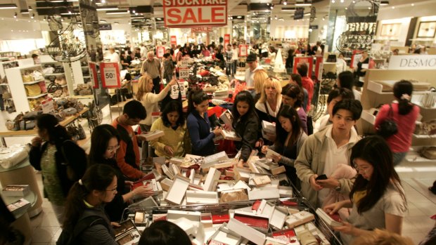 One-day only sales are a common tactic used to draw people to the stores.
