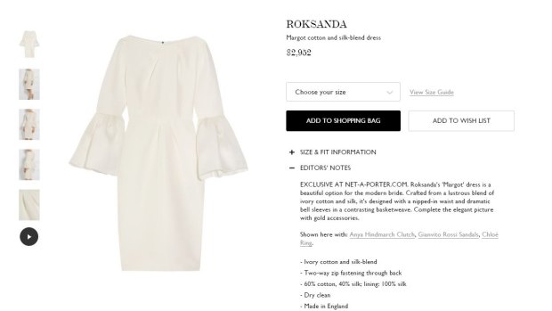The Roksanda 'Margot' dress, as worn by Melania Trump.