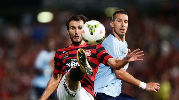 Fierce rivalry: Three years of Wanderers and Sydney FC matches have built into a quality derby.