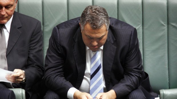 Joe Hockey ... let his intentions be known over Twitter.