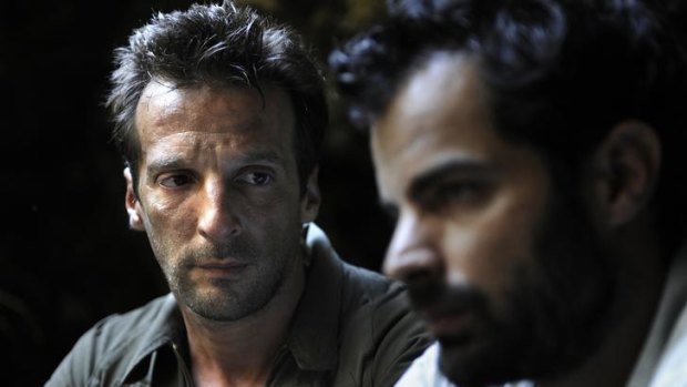 Mathieu Kassovitz (left with Alexandre Steiger) wrote, directed and starred in <i>Rebellion</i>.