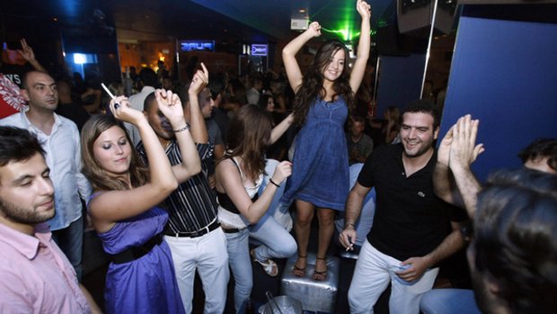 Party town ... tourists are flocking to Beirut to enjoy its glamorous nightlife and glitzy shows.