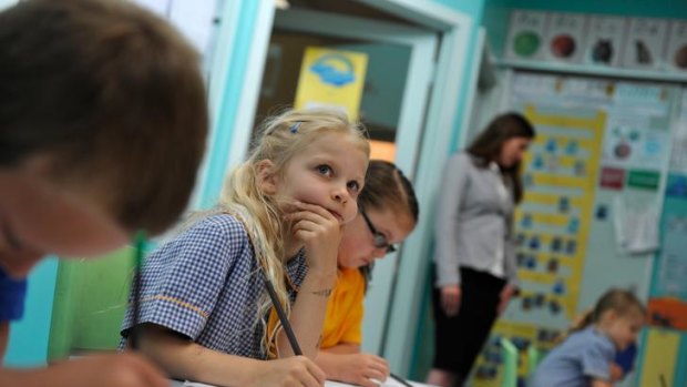 Clifton Springs Primary's new maths specialists will help Phoebe Connolly reach her goals.