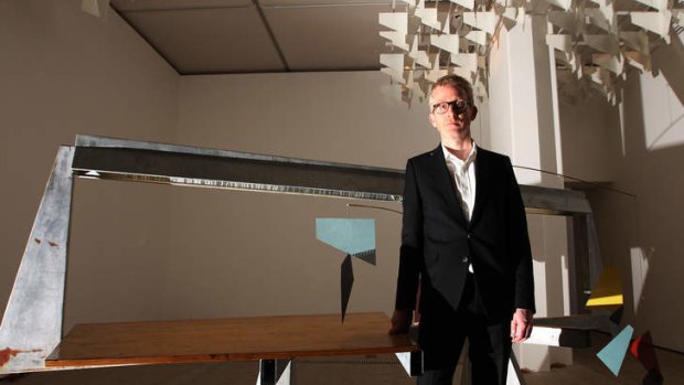 Protest letter: Turner Prize winner Martin Boyce with his installation, "Do words have voices".
