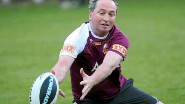 Barnaby Joyce said his attendance at rugby league games was official business.