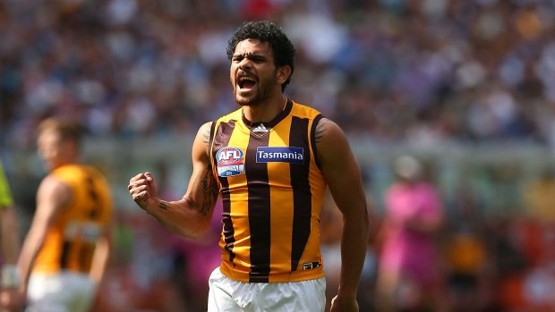 Cyril Rioli's performance in the grand final fired up the commentary team.