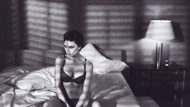 Image change ... Victoria Beckham's campaign for Emporio Armani women's underwear. 
