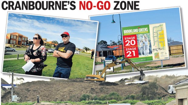 Residents of Brookland Greens estate in Cranbourne, including Caroline and Ray Clover, are worried about their safety.